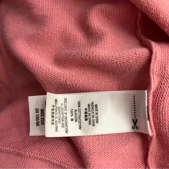 Juicy couture cardigan pink gold emblem wrap sweater snap buttons pink silver - Picture 10 of 11